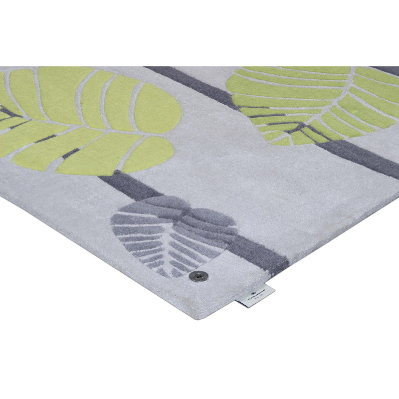 Tufted Grey Rug, 65 x 135 cm