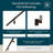 Modern Aluminum Handrail Grab Bar Kit, Adjustable Steel Brackets, Returns to Wall, Powder Coat-80894075-112291716