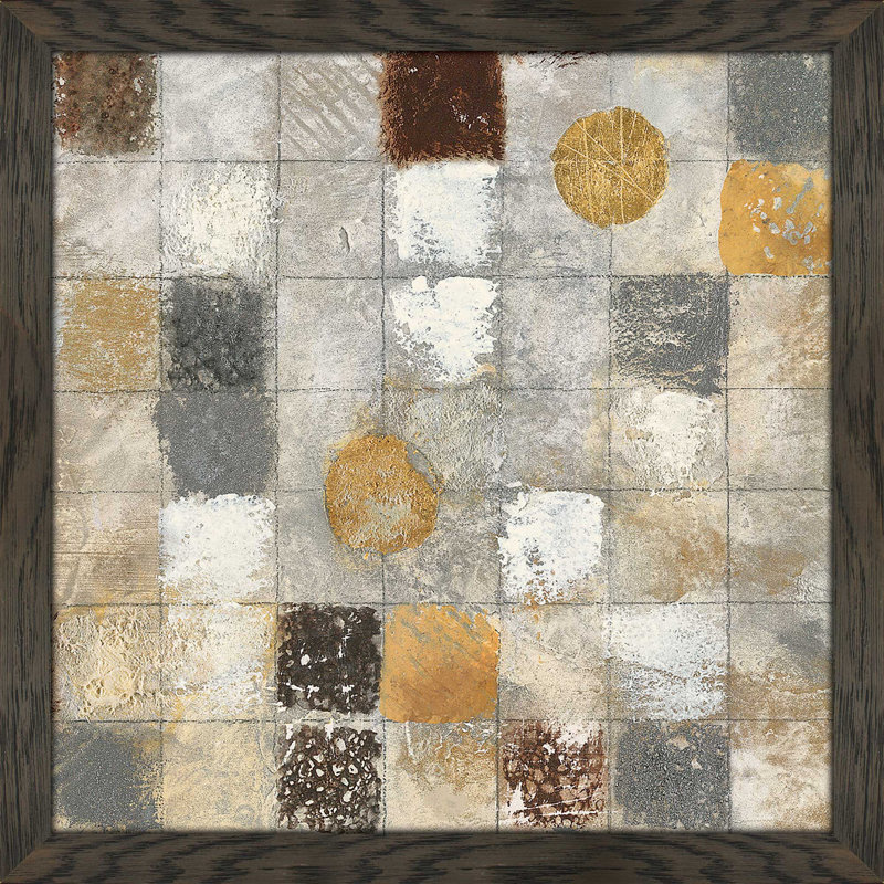 " Metallic Mosaic II " by Tava Studios, 27.5" H x 27.5" W x 0.75" D