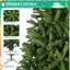 Arbre de Noël artificiel avec embouts de branches mixtes en PE et PVC, faux sapins de Noël à charnière non éclairés de qualité supérieure, décoration des Fêtes, assemblage facile, support en métal pliable