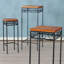Ensemble de 3 tables gigognes en bois