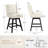 Kamiyla Swivel Upholstered Counter Stool-1238101252