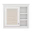 Armoire murale 30 po x 28 po avec miroir, armoire à pharmacie avec 3 tablettes ouvertes (meuble-lavabo non inclus)-659144088