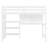 Twin Size Wooden Loft Bed with Desk, Shelves & Writing Board, White – Space-Saving Kids & Teens Bedroom Furniture-788496915