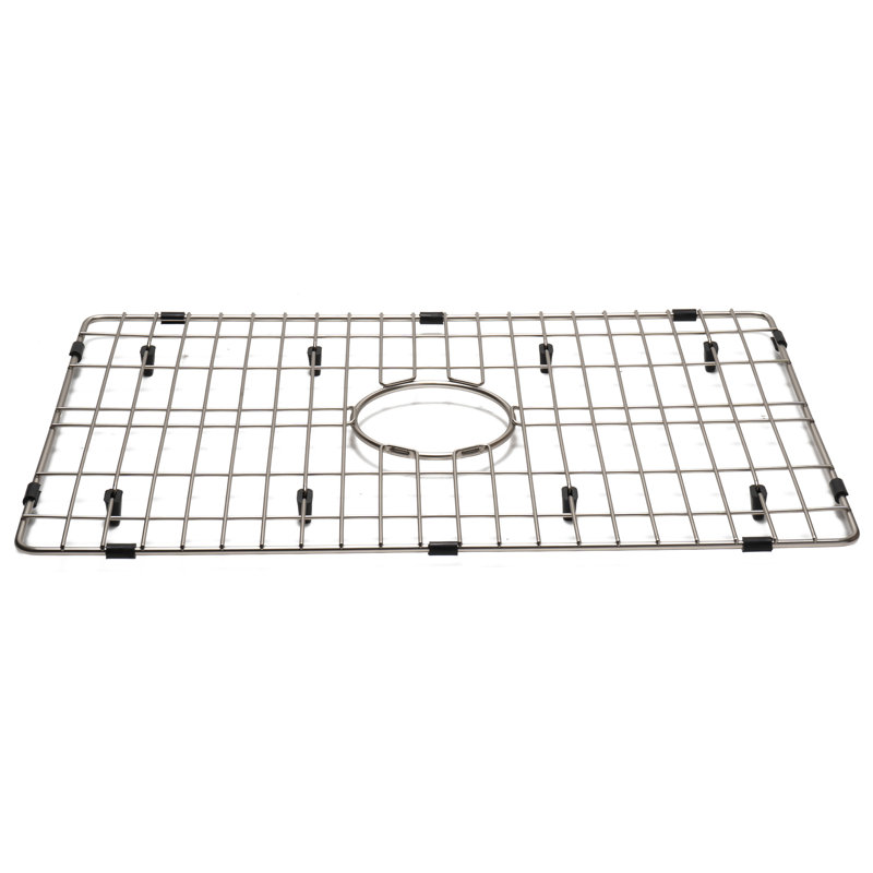 Brushed Stainless Steel Sink Grid with Plastic Feet