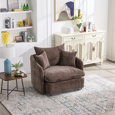 Coussin de fauteuil pivotant à 360 °, fauteuil surdimensionné pour fauteuil, salon, chambre à coucher, hôtel