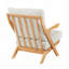 Chaise d'appoint Mid-Century moderne avec structure en bois d'hévéa massif pour le salon-1826741886-1826741887