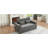 61.4" Drawer sofa bed convertible sofa single sofa modern sleep sofa with adjustable back, gray-1059074142