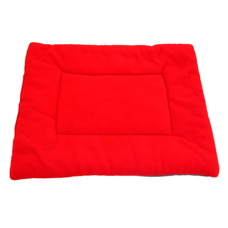 Rettig Cotton Pet Bed, Large (27.6" W x 41.33" D x 1.58" H), Red Wine
