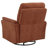 Adler Upholstered Power Swivel Glider Recliner Rust-2086831853