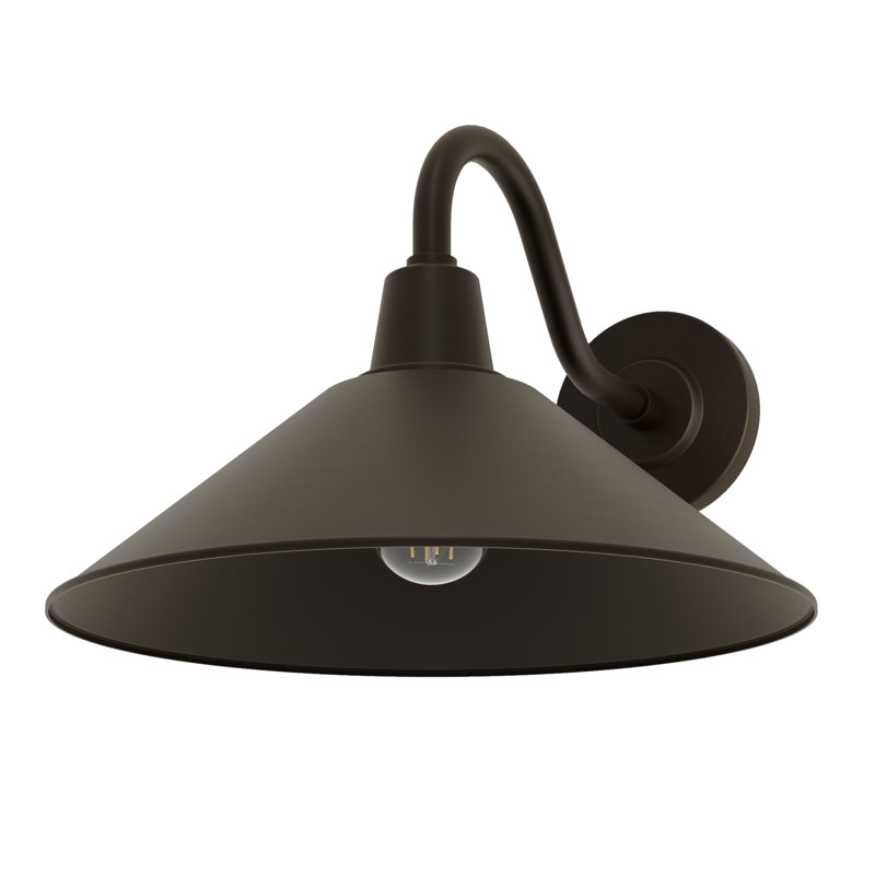 Hunter Skyflow Outdoor WeatherMax 1 Light 14 Inch Medium Wall Light, 10.6” H x 14” W x 18” D