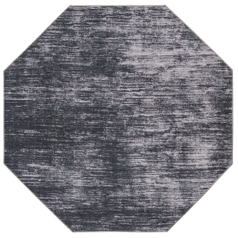 Ikhasa Chenille Abstract Indoor Rug, Octagon 5'