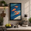 Swimming Clownfish Coastal - Print-136802778-136802783