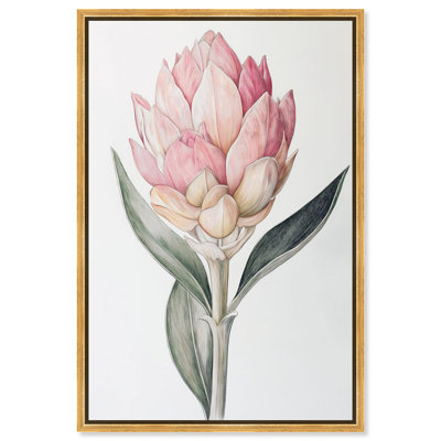 «Rosy Flowering I Floral Decor», reproduction d'art sur toile par Art Remedy