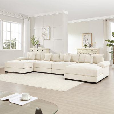 Canapé modulaire surdimensionné en U de 170 po Cloud