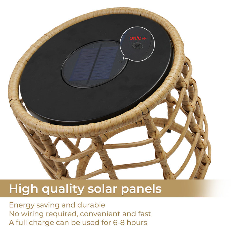 Lumweave 17.7'' Solar Powered Outdoor Floor Lamp