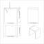 Tabouret de salle de bain autoportant à surface solide de 15,7 po KAKUSIGA, tabouret de douche imperméable, grand siège de douche portable