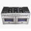 Forno Massimo 60-inch Dual Fuel Range Stainless Steel, 8.64 cu.ft. True Convection Double Ovens
