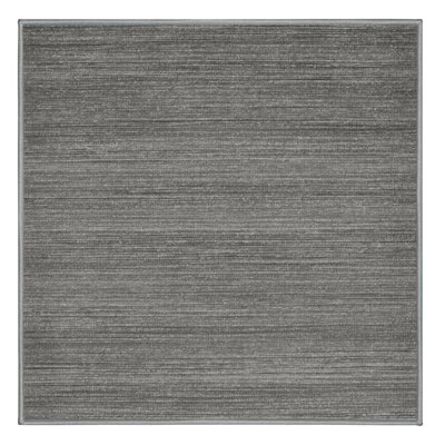 Tapis gris uni lavable à la machine