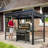 6.5 x 12 FT Hardtop Grill Gazebo-105823084