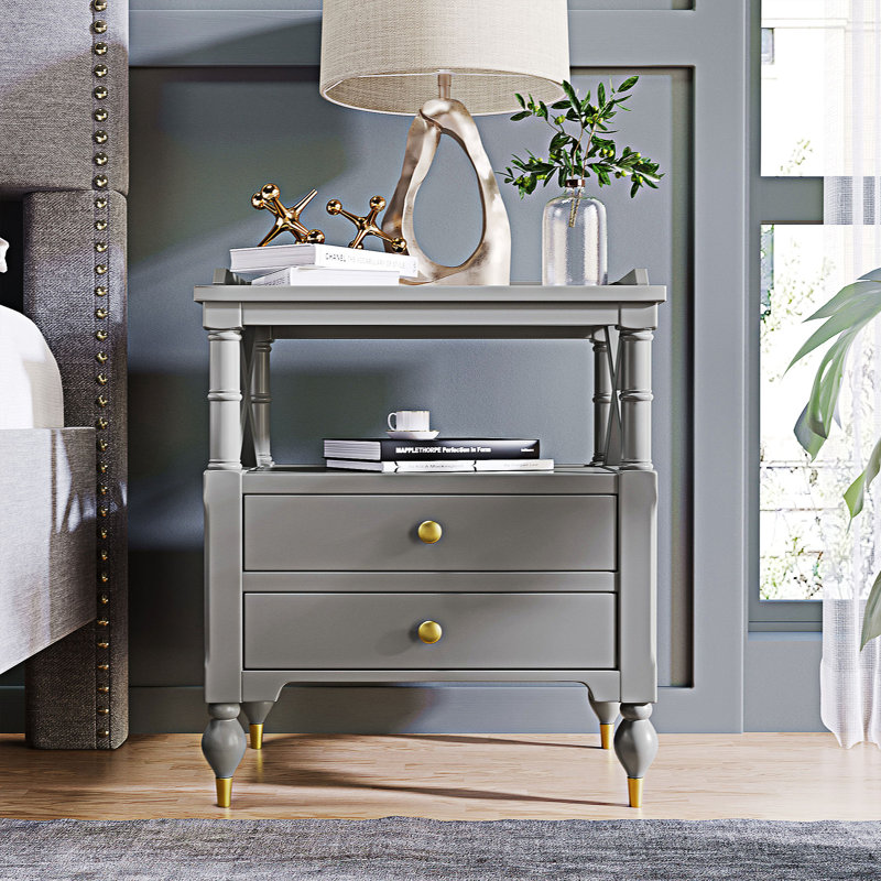 23.6'' W Nightstand, Gray