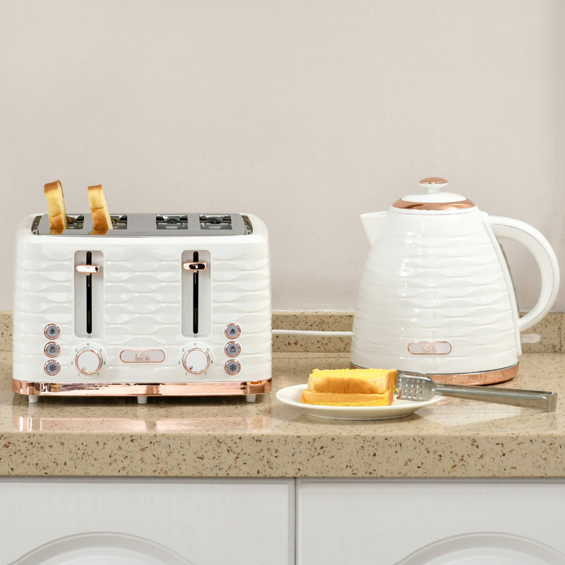 Kettle And Toaster Set, Silver