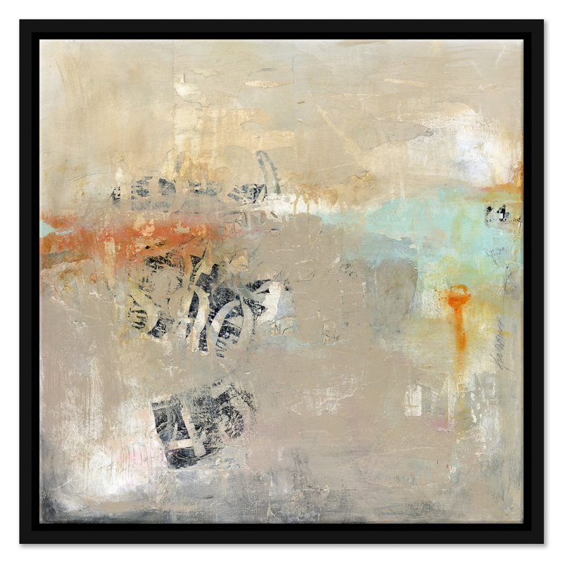 Harborview by Jill Krasner - Single Picture Frame Graphic Art on Canvas, Black