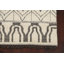 Tapis ivoire en laine noué à la main de conception unique 4 pi 5 po x 6 pi 5 po New Age