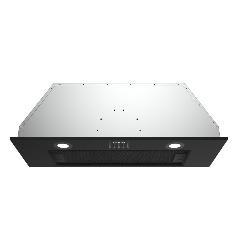 29 in.Stainless Steel Built-in Under Cabinet Range Hood in Black, Black