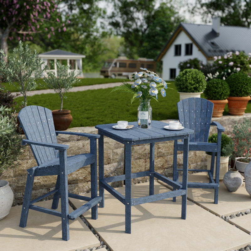 Ensemble de bar 3 pièces Classic, Bleu patriote