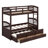 Wood Bunk Bed With Trundle And Drawers-1200711274