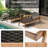 George Oliver 2 Pcs Outdoor Chaise Lounge Chair Set With Armrests & 4-level Backrest For Poolside