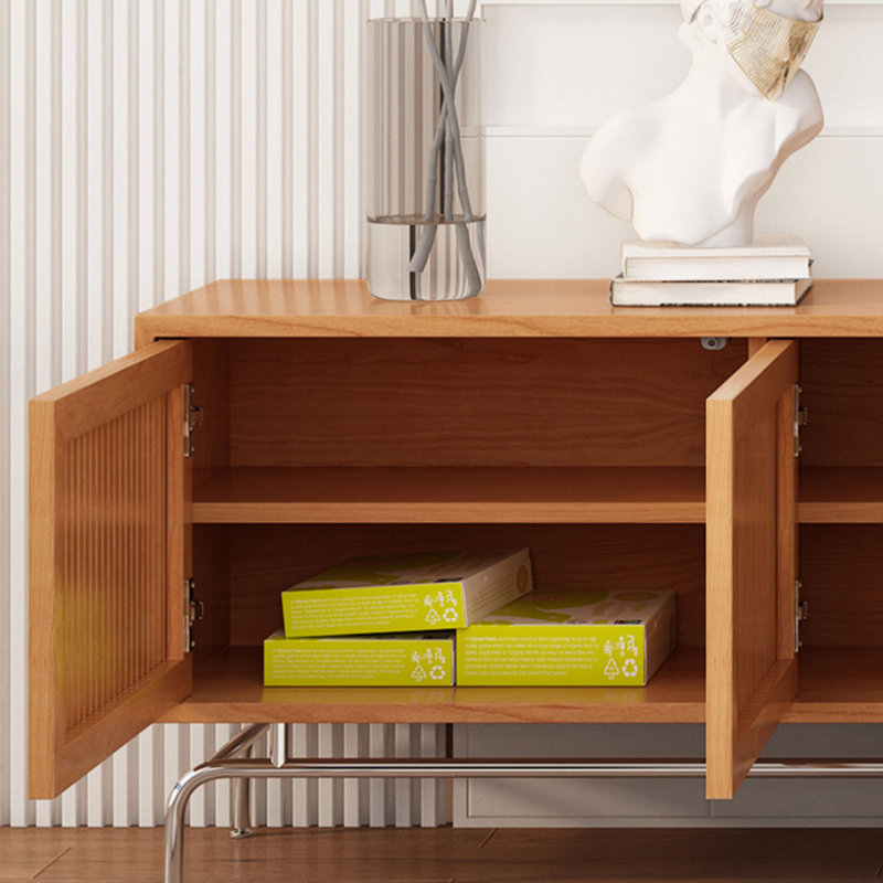 Meuble télé en bois massif Grille, 70.86"