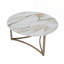 Table basse ronde en fritté avec plateau en pierre et champagne-118543657