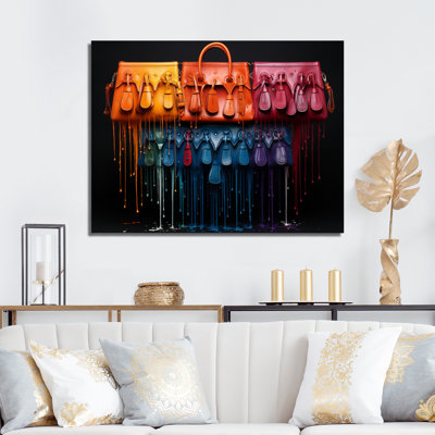 «Fashion Bag Envy Pointillism», reproduction sur toile