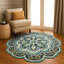 Tapis vert en laine touffeté à la main Cementon-100511034