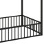 Structure de lit en métal avec clôture-506513818