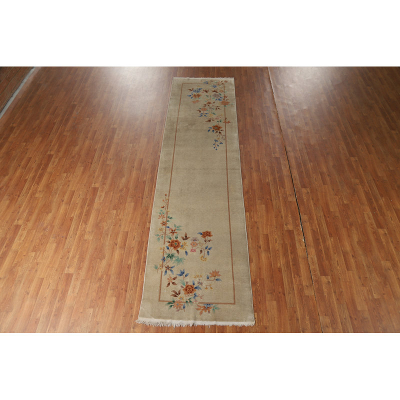 Tapis de couloir chinois Art Deco 3 x 12
