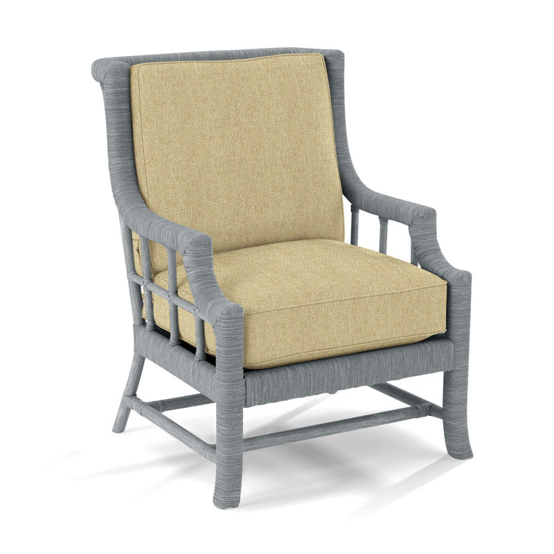 Fauteuil Lafayette, Performance beige sucre; 0863-93, Nickel