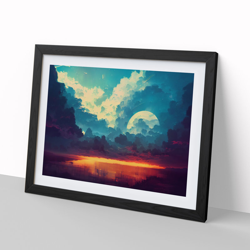 Magnificent Cloud - Framed Print, Black, 46cm H x 64cm W x 2cm D
