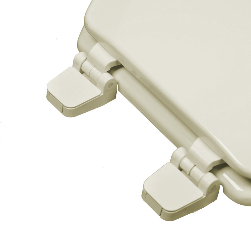 Siège de toilette rond en bois moulé deluxe, Os