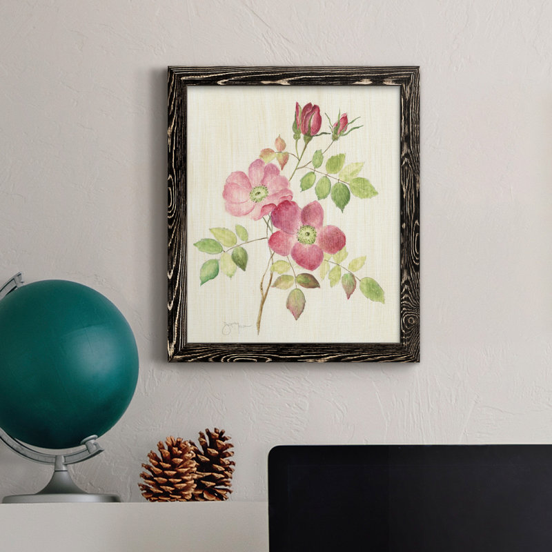 Toile encadrée «Dusty Rose I-Premium» - prête à être accrochée, Noir, H 44 po x l 31 po x P 1 po