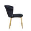 Siyana Modern Velvet Dining Chair - Ergonomic Curved Back with Solid Wooden Legs - Side Chair for Dining Room Living Room Restaurants - Single-504723199