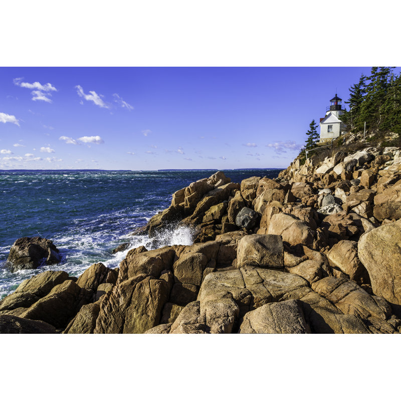 Bass Harbor Head Lighthouse by Dszc - Wrapped Canvas Print