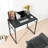 Hyardsite Metal Base Writing Desk-928711579-928711578