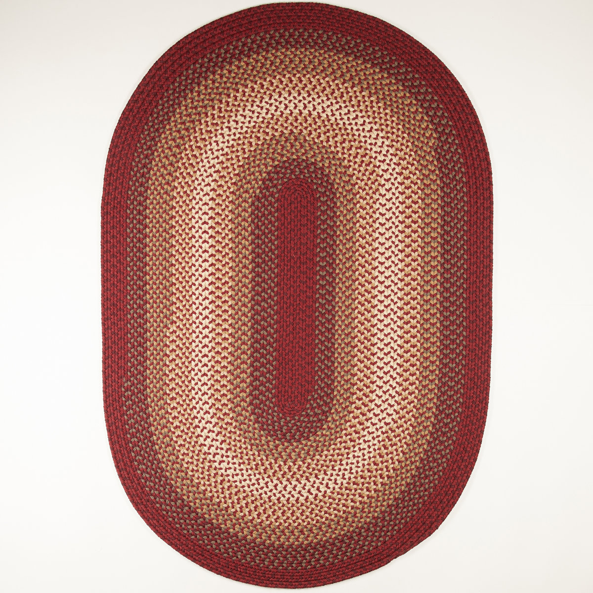 August Grove® Epes Handmade Braided Red Indoor / Outdoor Area Rug ...