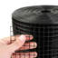 Pare-soleil à panneau solaire 8 pouces x 100 pieds, ensemble de rouleau de garde Critter avec revêtement en PVC antirouille, protecteur de panneau solaire avec 50 fils de pneus, treillis métallique 1/2 pouce