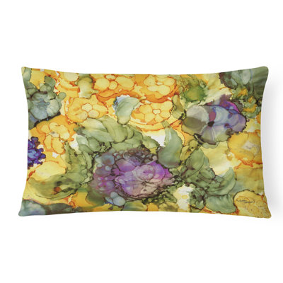  Coussin décoratif intérieur / extérieur à motif de fleurs abstraites