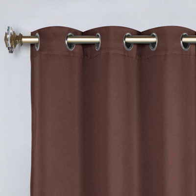  Trixie Millendon Solid Modern Polyester Room Darkening Curtain Pair