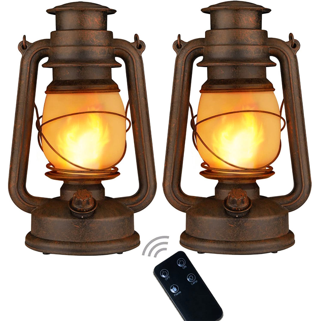 Keyes 24cm Battery Powered Integrated LED Outdoor Lantern